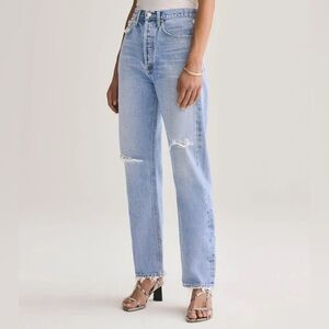 Agolde 90's Mid Rise Loose Fit in Captured
